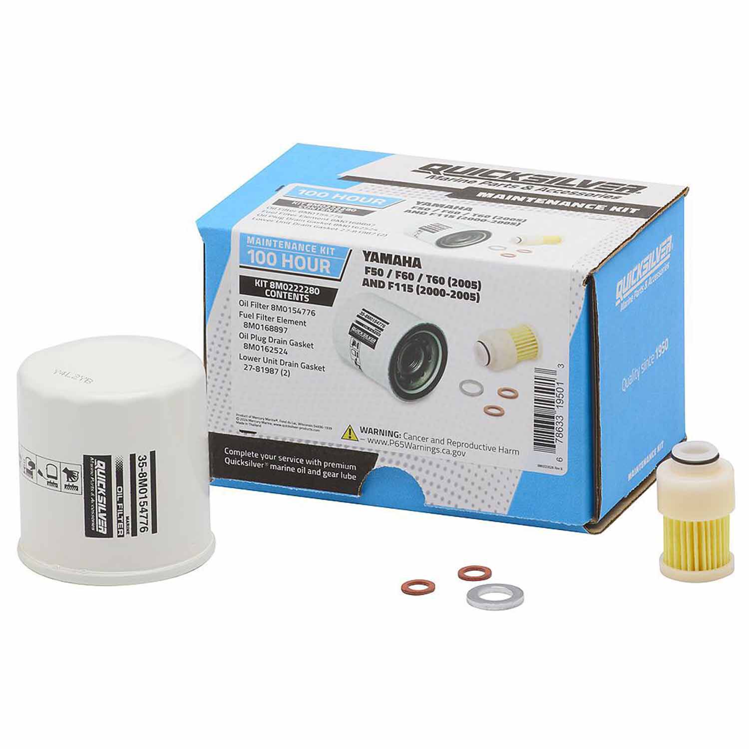 Quicksilver 8M0222280 100-Hour Maintenance Kit Yamaha