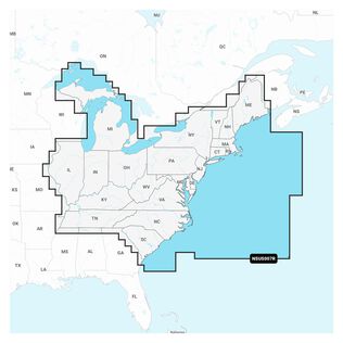 Navionics+ US007R U.S. East Electronic Chart