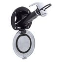Recessed Shower Black Cup with Stainless Steel Lid w/Gasket, Hammer-Head Black Sprayer, 6' Stainless Steel Hose image number 0