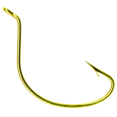 Classic Wide Gap Hook, 24kt Gold, Size 2/0, 100-Pack