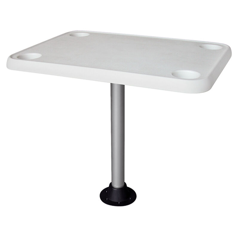 WISE SEATING Rectangular Pontoon Table & Pedestal West Marine