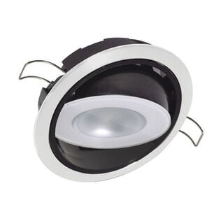 Positionable Mirage Down Light, 380 Lumen, White/Red/Blue, White Finish