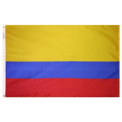 Colombia Courtesy Flag, 18”L x 12”W
