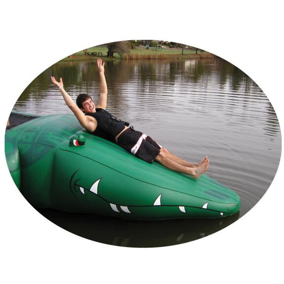 Gator Bounce-N-Slide Water Trampoline image number 1