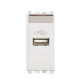 Vimar Eikon USB Data Connector Outlet with Screw Terminals, White