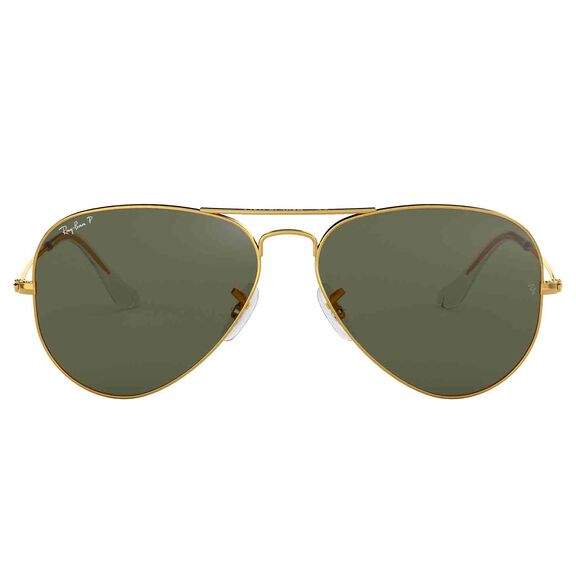 Aviator Large Metal Polarized Sunglasses image number 1