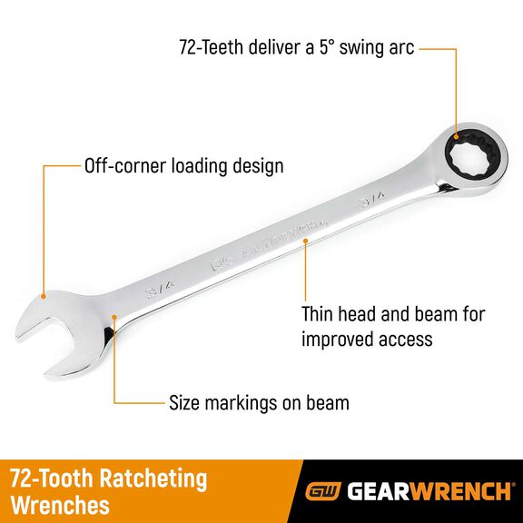 Ratcheting Combination Wrenches image number 0