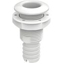 SEAFLO 2" Thru Hull Fitting with Check Valve White image number 0
