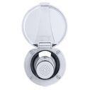 Recessed Shower Chrome Cup & Lid, Small Chrome Sprayer, 6' Black Rubber Hose image number 5