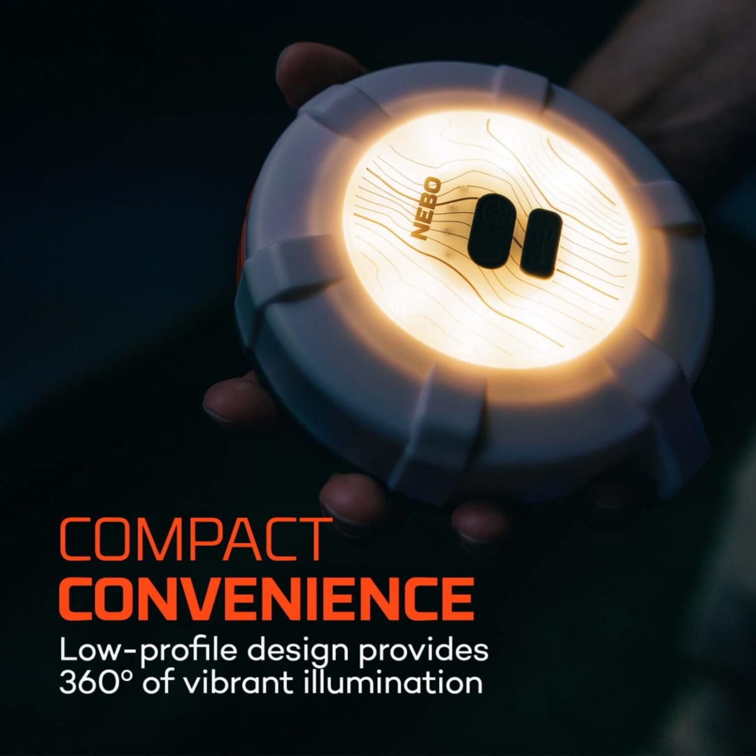 NEBO LUNA 400+ 2-in-1: Lantern + Color String Light