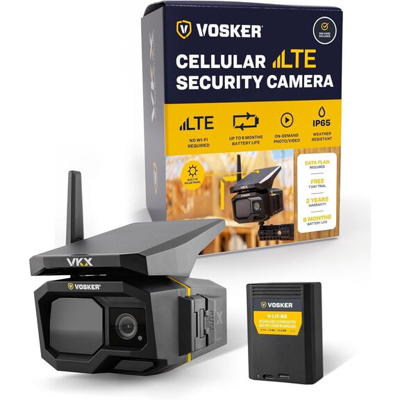 Vosker VKX Two pack Solar Powered 4G-LTE Outdoor Cellular Security Camera image number 9