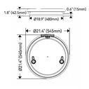 SEAFLO 02-Series 21.4" Black Aluminum Circular Deck Hatch image number 1