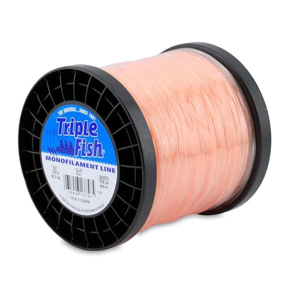 Triple Fish Monofilament Line, 12 lb Test, Pink, 1090 yards image number 0