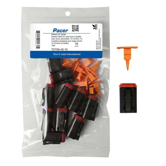 DT Deutsch Plug and Wedge Lock Kit, 4 Position, 10 Pack image number 0