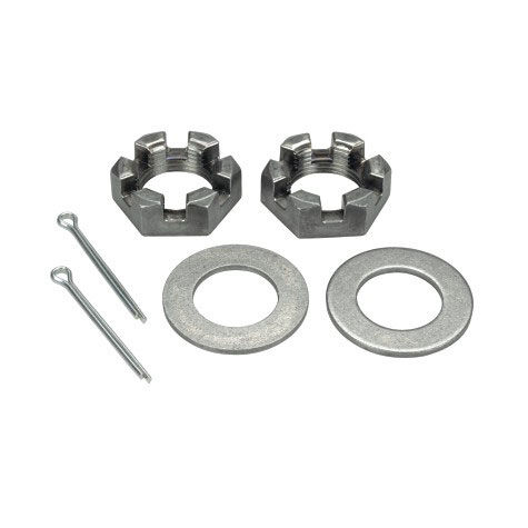 Trailer Nut Kit with 1 Washers & 2.25 Cotter Pins shaft spindle nuts SEASAIL 