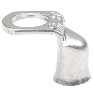 4 AWG 90 Degree Tinned Copper Lug, 3/8" Stud Size, 2-Pack