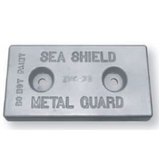 Divers Dream Bolt-On Hull Anode, Aluminum, 2-1/2" x 6" x 12"