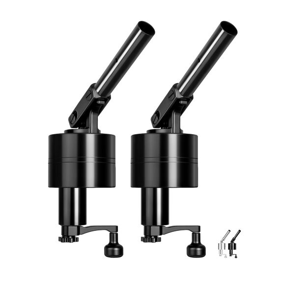 BLUEWING 2-Pack Bluewater Outrigger Base Black - Blue Marlin 98 image number 0
