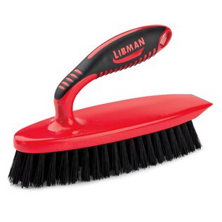 Iron Handle Scrub Brush, Red