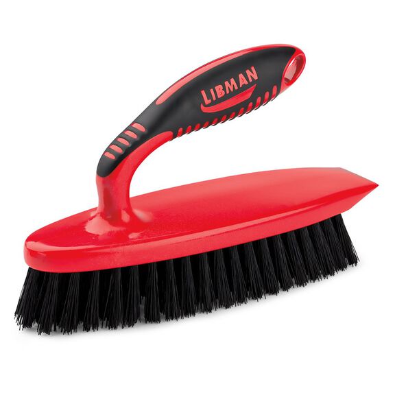 Iron Handle Scrub Brush, Red image number 0