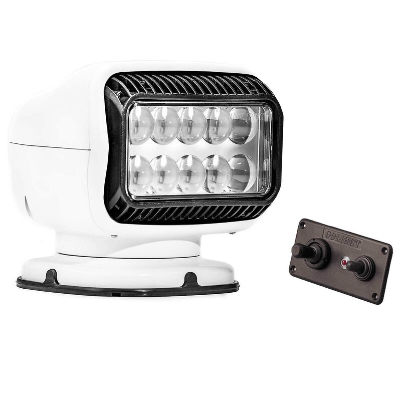 Golight® GT Series LED Permanent Mount Searchlight with Hardwired Dash Mount Remote image number null