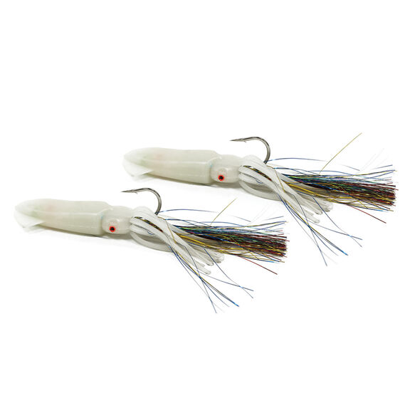 2 Hook Rock Cod Squirts Rig, Jumbo, Glow image number 0