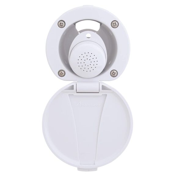 Recessed Shower Arctic White Cup & Lid, Small Arctic White Sprayer, 6' Stainless Steel Hose image number 4