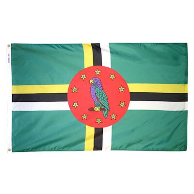12" x 18" Dominica Courtesy Flag