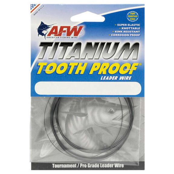 Titanium Tooth Proof&reg; Single Strand Wire Leader, Black Oxide image number 0
