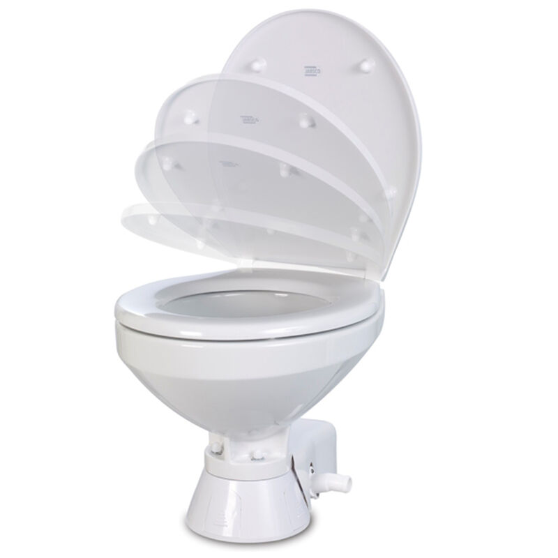 JABSCO Quiet Flush Electric Toilet with PARMAX 2.9 Flush Pump, 12V