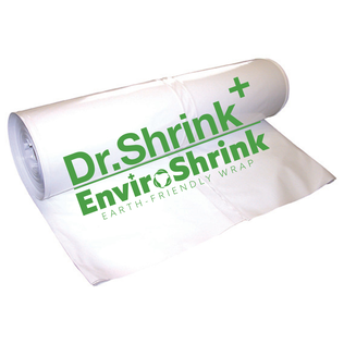 EnviroShrink Biodegradable Shrink Wrap, 17' X 350' 7MIL, White