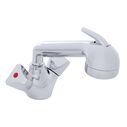 Trinidad Head/Shower Combo Faucet Large Chrome Sprayer No Hook, 6' Stainless Steel Hose Chrome image number 0