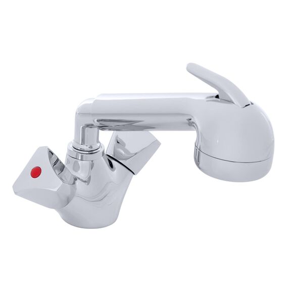 Trinidad Head/Shower Combo Faucet Large Chrome Sprayer No Hook, 6' Stainless Steel Hose Chrome image number 0