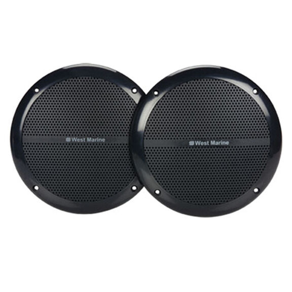 WM-6500B 6 1/2" Round Black Flush-Mount Speakers image number 0