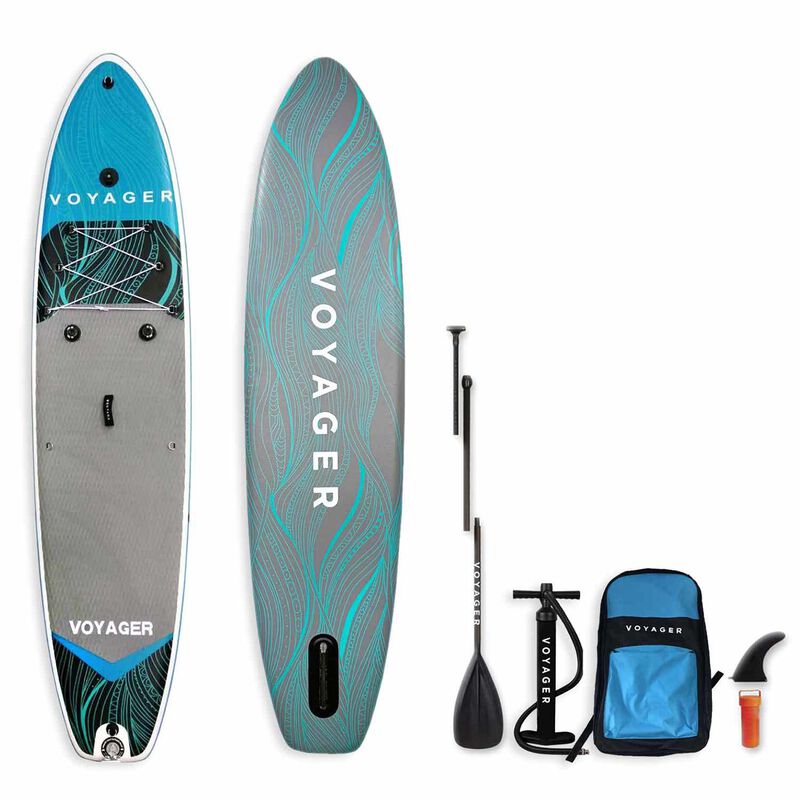 11'6" Voyager Fisherman Inflatable Stand-Up Paddleboard Package image number 0