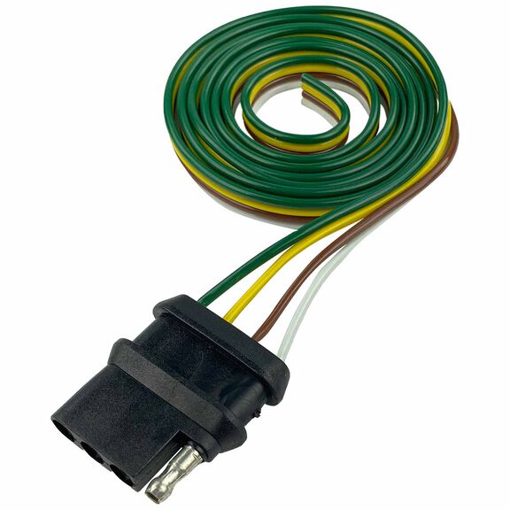 48" Trailer Wiring Connector, Vehicle Side, 4-Way image number 0