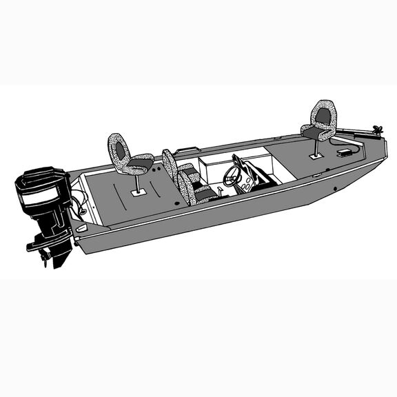 Styled-to-Fit Boat Cover for Jon Style Bass Boats image number 1
