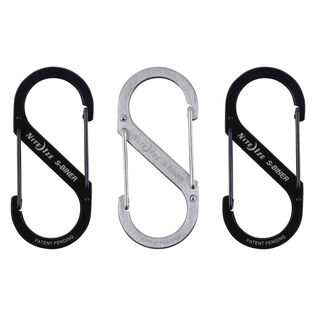 S-Biner&reg; Stainless Steel Dual Carabiner #4, 3 Pack