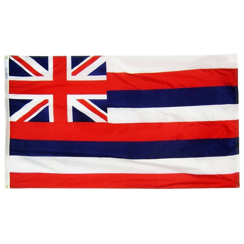 12" x 18" Nylon Hawaii State Flag image number 0