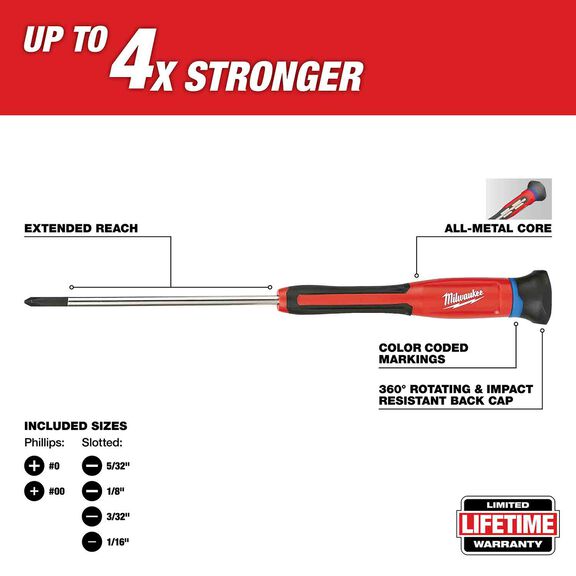 6 Piece Precision Screwdriver Set image number 1