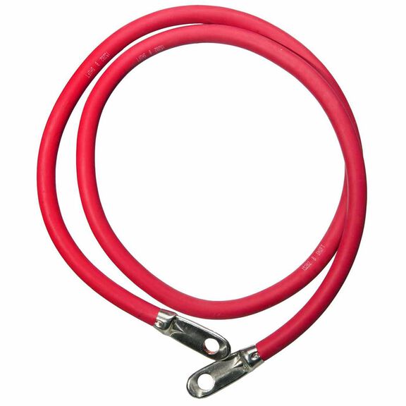 2 AWG Battery Cable, 4' Length, Red image number 0