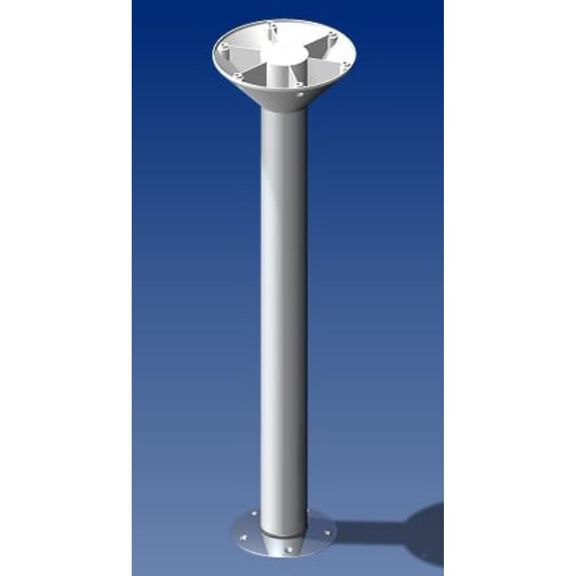 Norsap 2060 Table Column, Fixed Height 610mm (24.0"), Anodized Aluminum image number 0