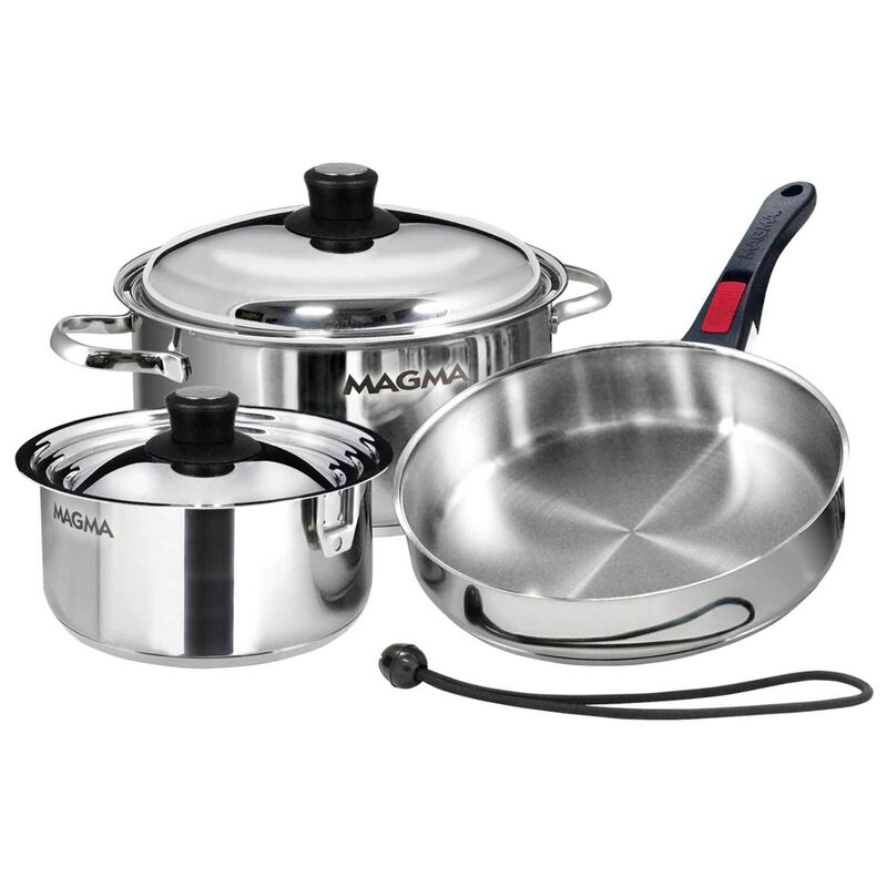 7-Piece Nesting Cookware, Stainless Steel Induction image number 0