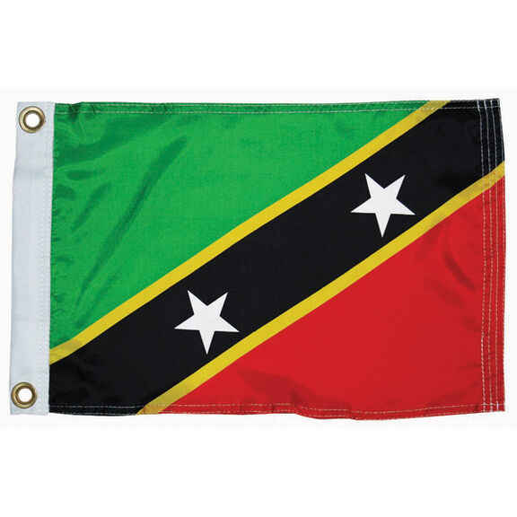 St Kitts Courtesy Flag, 12" x 18" image number 0