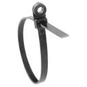 Radiused Cable Ties, 7 1/2", Nylon, 100 Pack image number 1