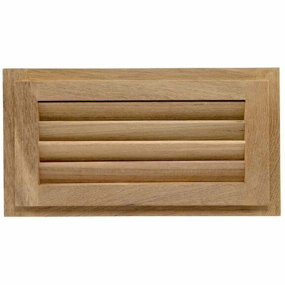Teak Louvered Insert, 11 3/16" x 6 3/8" x 3/4" image number 1
