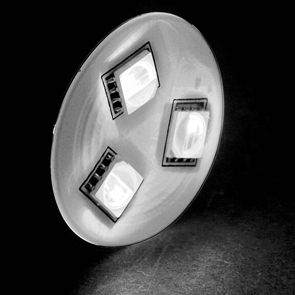 Three LED Mini Stick-On Light with Self Adhesive Backing, White image number 1