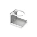 SEAFLO Fold-Up Adjustable Drink Holder, White image number 0