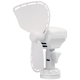 Compact 2-Speed 12V DC Fan, White