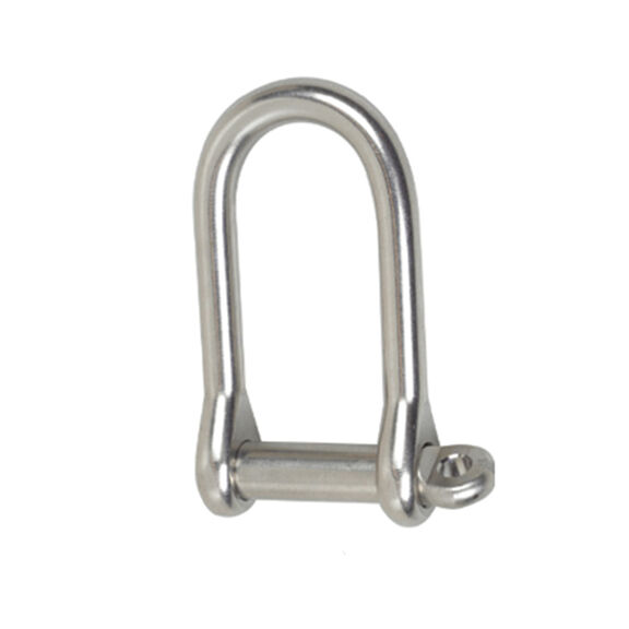 Stainless Steel Wide "D" Shackle with 3/16" Pin image number 0